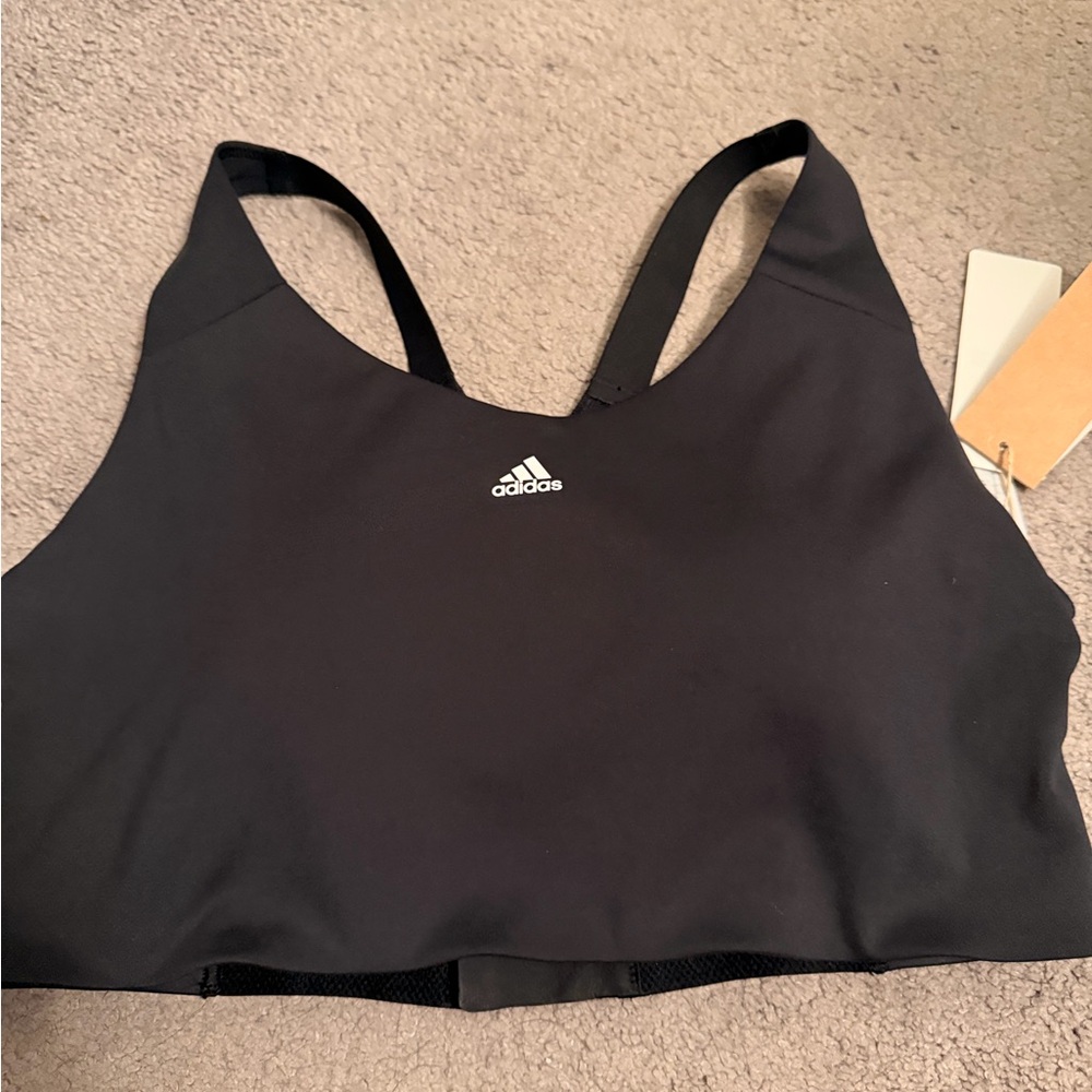 Adidas Black and White Ultimate Alpha Bra
